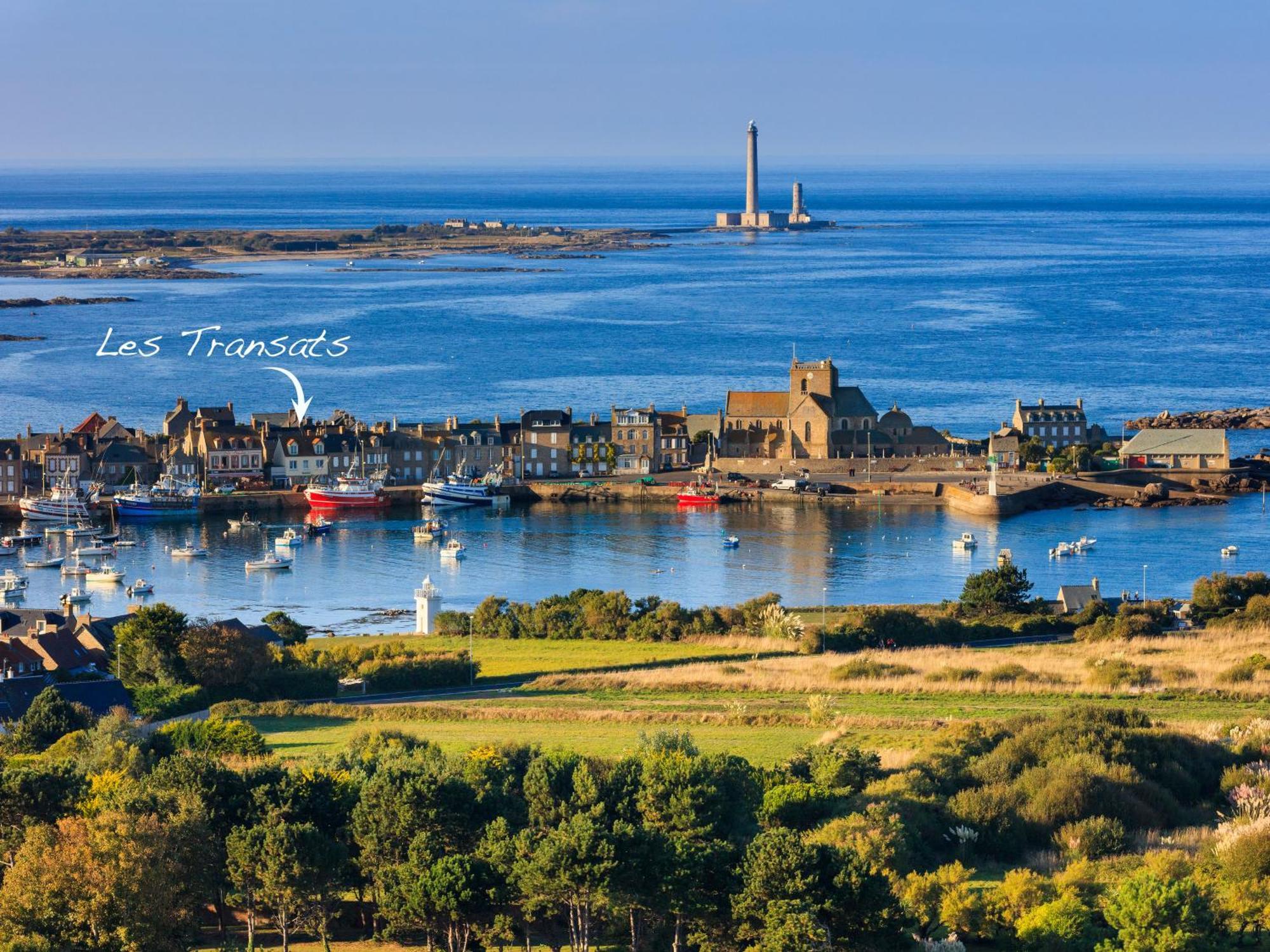 Les Transats Chambre Et Appartements Face A La Mer Barfleur Esterno foto