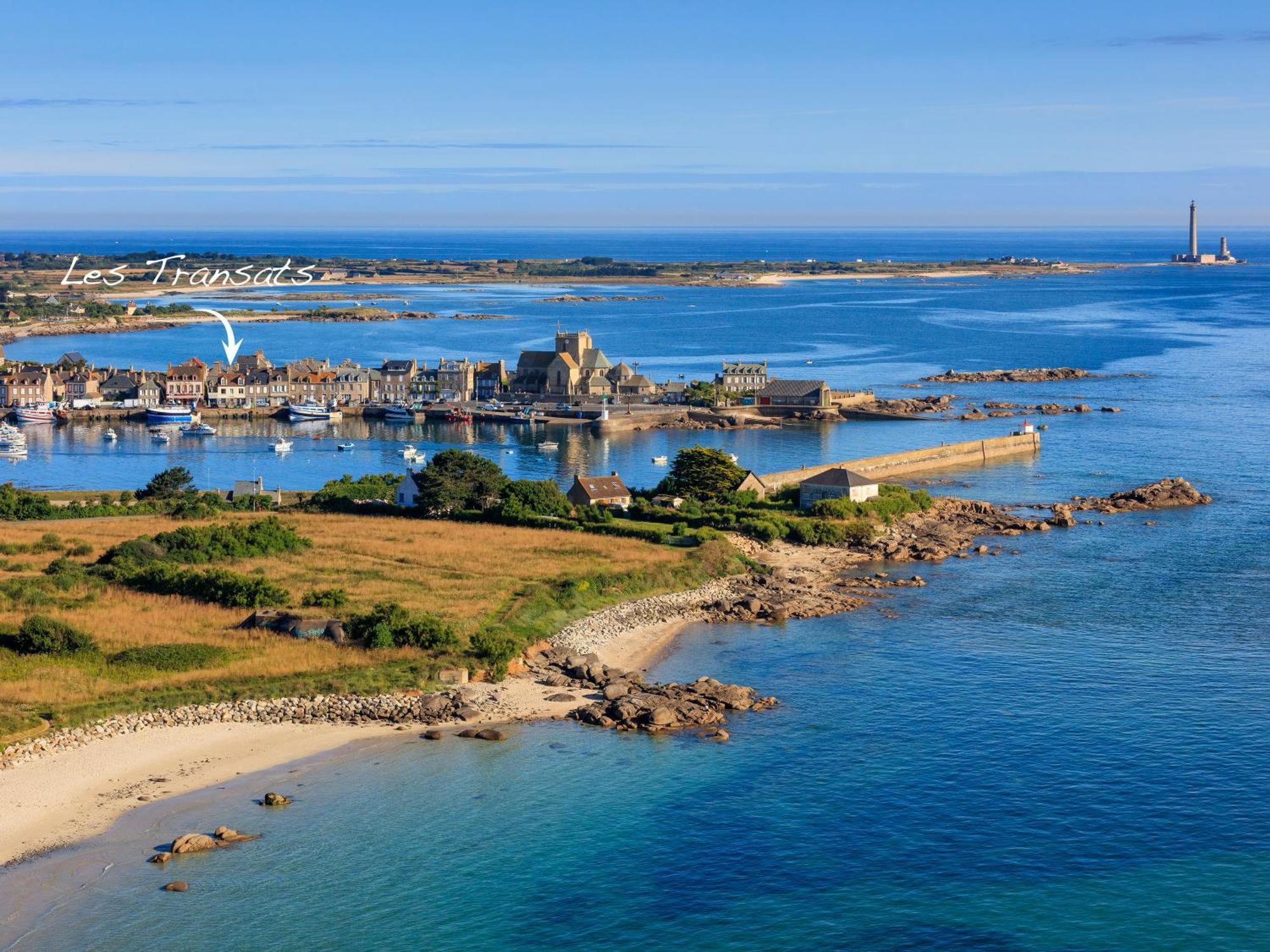 Les Transats Chambre Et Appartements Face A La Mer Barfleur Esterno foto